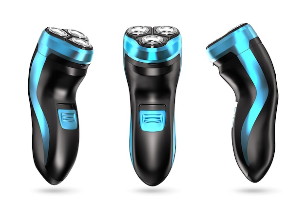 Electronic shaver mockup set