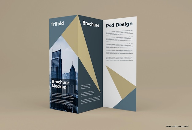 elegance trifold brochure mockup design