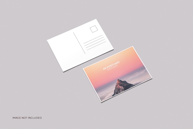 Elegant A6 Postcard Mockup