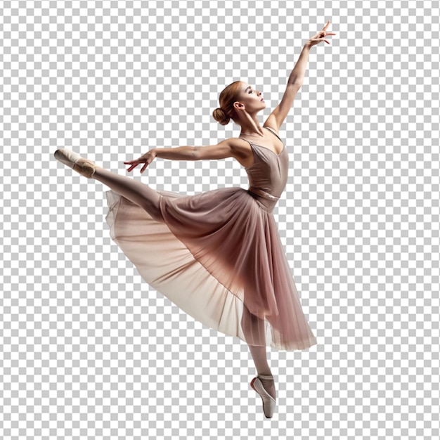 PSD elegant ballet dancer in motion