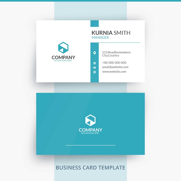 Elegant Bright Brand Identity Business Card Template