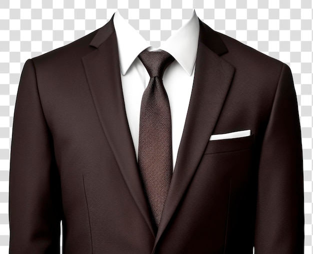 PSD elegant brown suit and tie