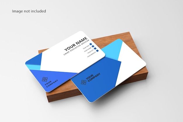 ELEGANT BUSINESS CARD 3D RENDER MOCKUP