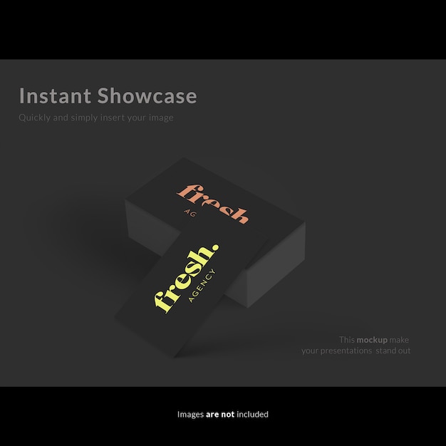 Elegant business card mock up