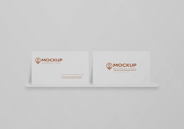 Elegant business card mockup design