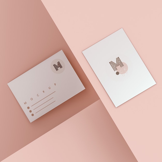 Elegant business card mockup