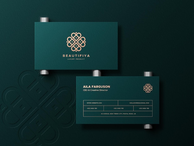 Elegant Business Card Mockup