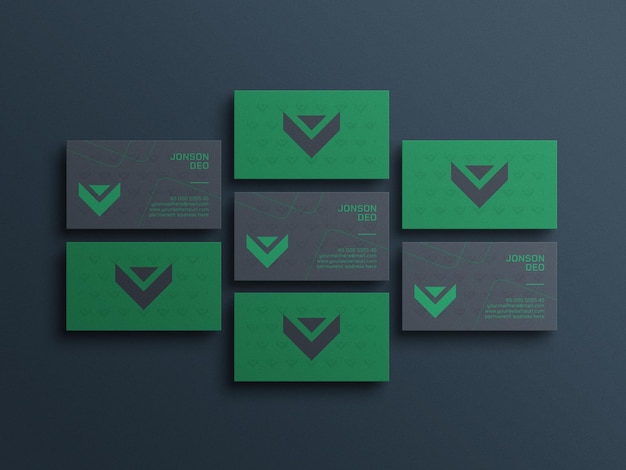 Elegant business card mockup