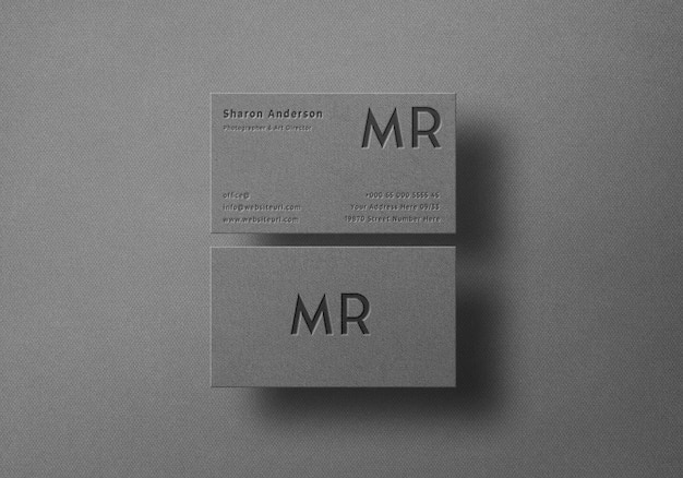 Elegant business card mockup