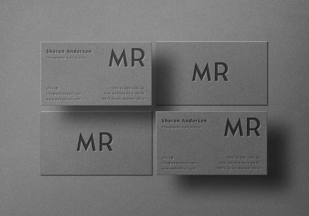 Elegant business card mockup