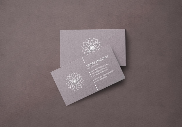 Elegant business card mockup