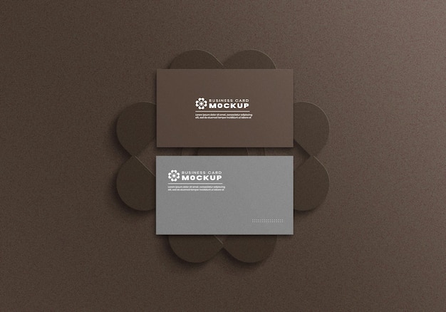 Elegant business card mockup