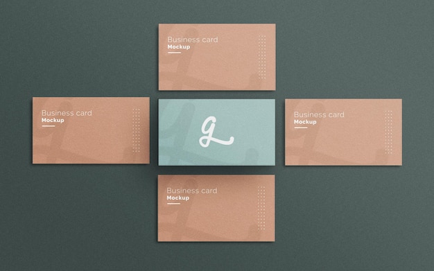 Elegant business card mockup