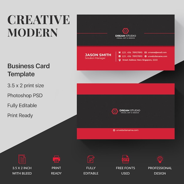 PSD elegant business card