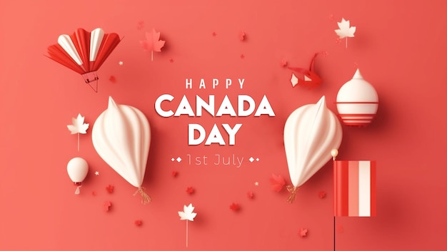 Elegant Canada day design