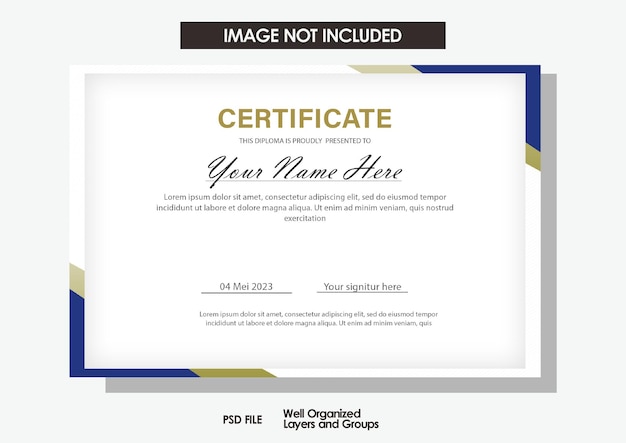 elegant certificate template