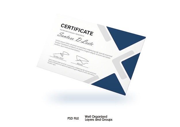 elegant certificate template