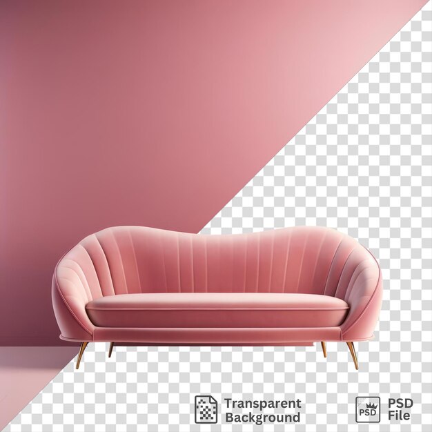 elegant couch ideas for the living room a pink wall serves as the backdrop for a white and pink floor while a metal and gold leg adds a touch of modernity to the space