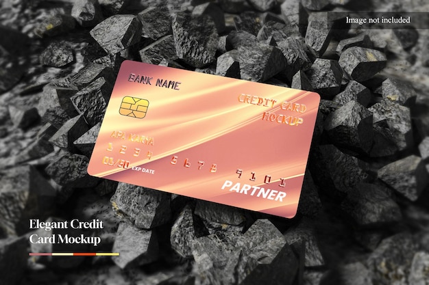 Elegant Credit Card Mockup for showcasing your design to clients