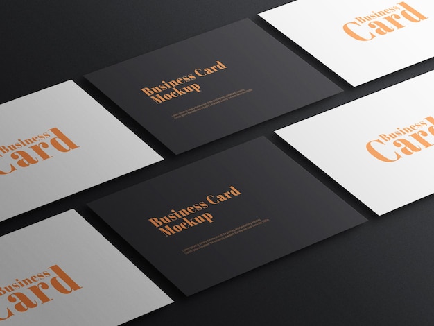 Elegant Dark Business Card Psd Mockup