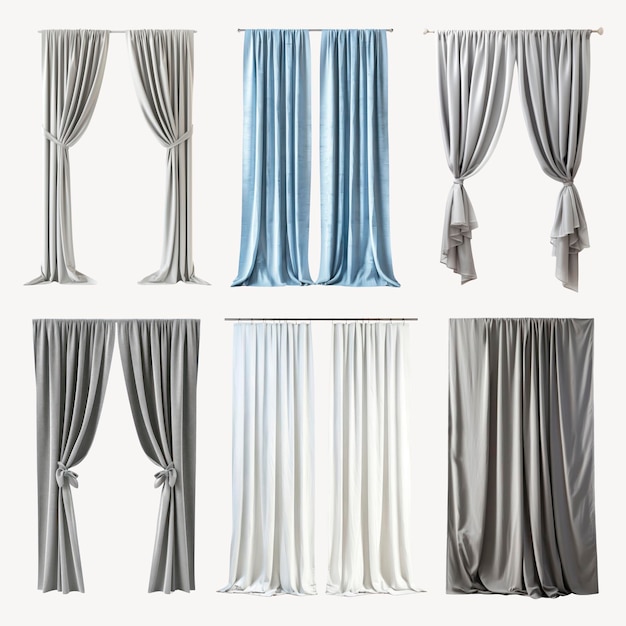 PSD elegant drapes in various styles