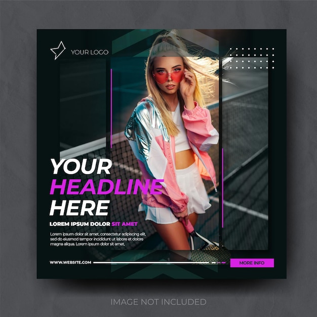 Elegant fashion Instagram post template