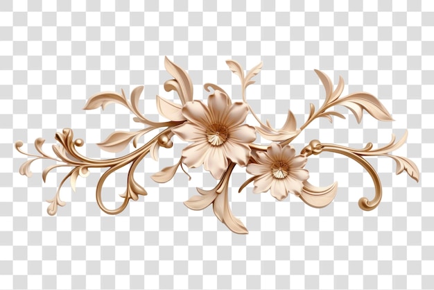 Elegant floral design ornament