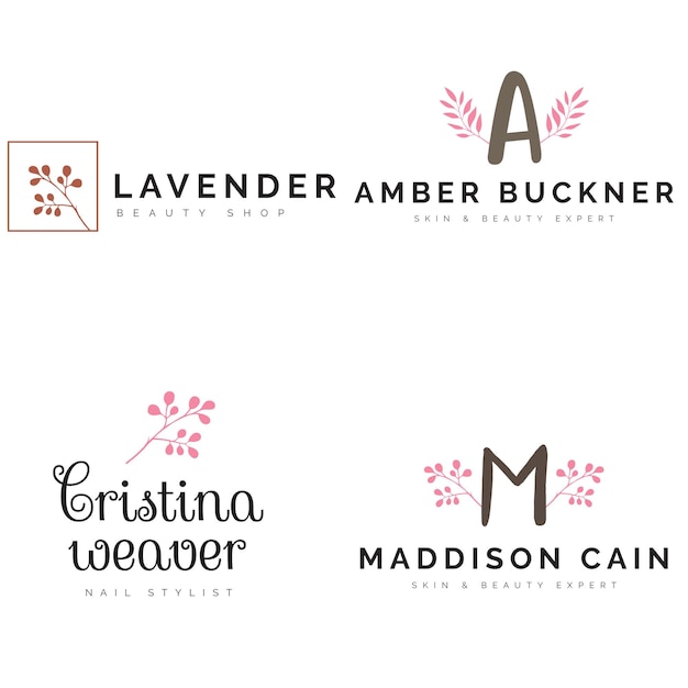 Elegant Floral Logo PSD