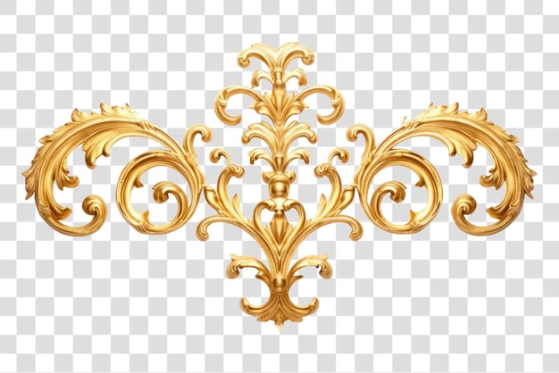 Elegant golden ornamental design