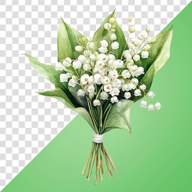 Elegant lily of the valley illustration