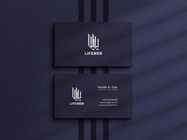 Elegant and luxury business card  mockup