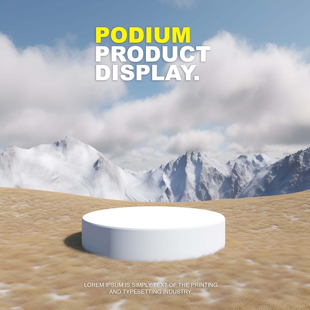 elegant and luxury podium stage product display mockup for show product presentation