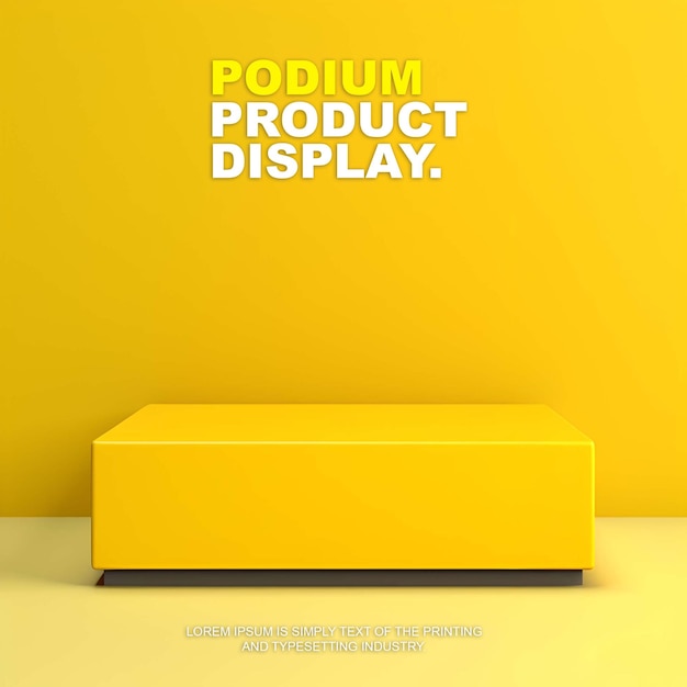 elegant and luxury podium stage product display mockup for show product presentation