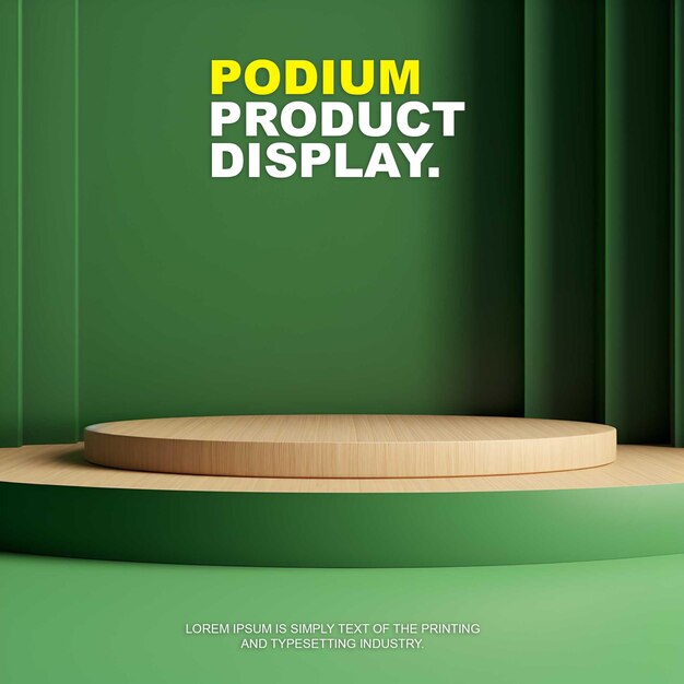 elegant and luxury story podium stage product display mockup for show product presentation