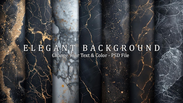 PSD elegant marble texture set