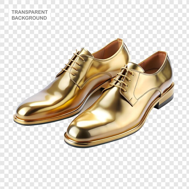 PSD elegant mens leather shoes 3d rendering of traditional office shoes isolated on a white background