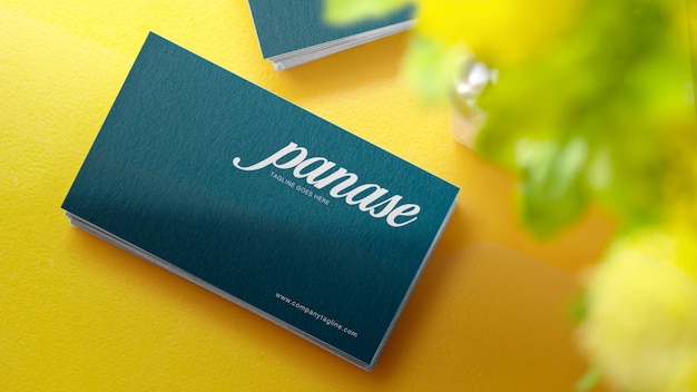 Elegant and minimal business card mockup    