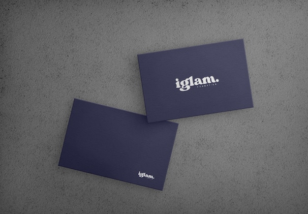 PSD elegant minimalist modern business card psd design mockup template