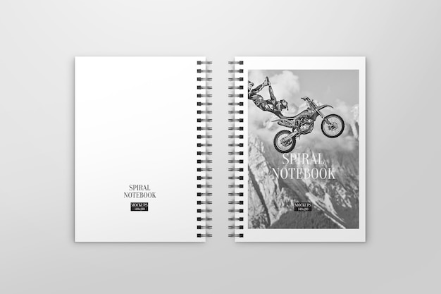 Elegant notebook mockup