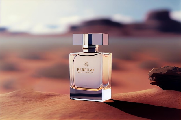 Elegant perfume mockup