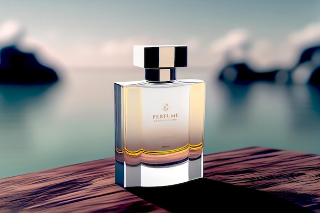 Elegant perfume mockup