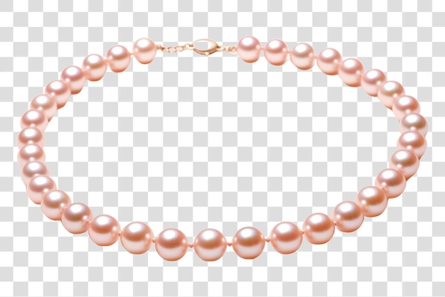 Elegant pink pearl necklace jewelry