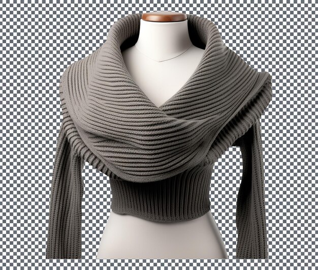 PSD elegant shawl collar bolero isolated on transparent background