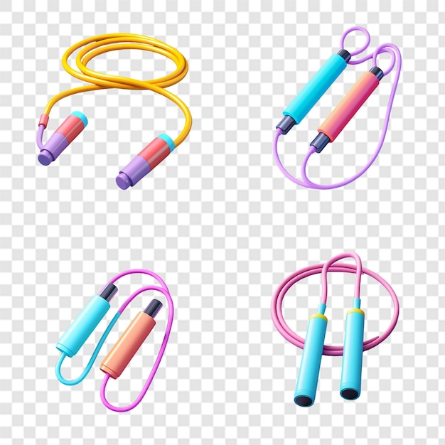 Elegant skipping png collection