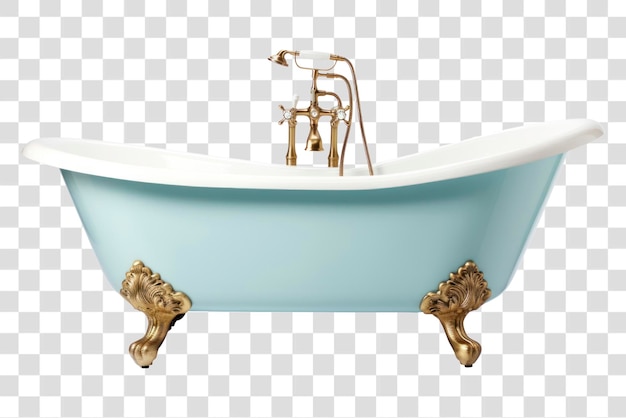 Elegant vintage clawfoot bathtub