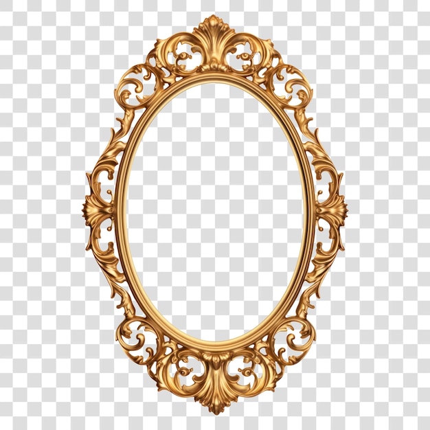 PSD elegant vintage ornate gold frame