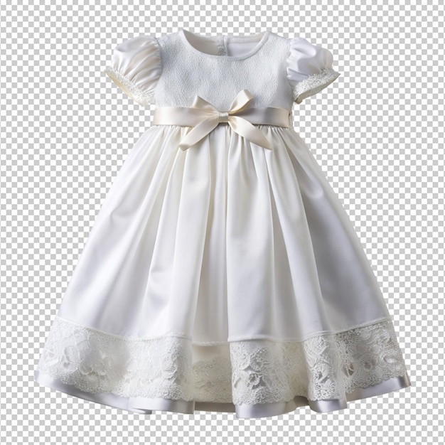 an elegant white dress for a babys baptism png