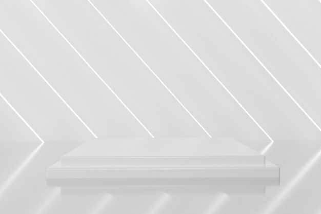 PSD elegant white podium