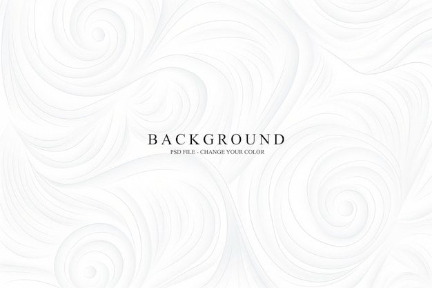 Elegant White Wavy Background Vector Design