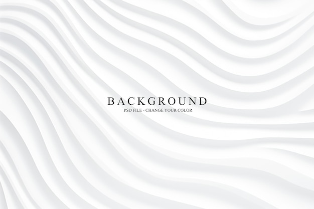 Elegant White Wavy Background Vector Design